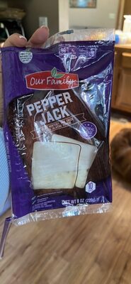 Pepper Jack Monterey Jack Sliced Natural Cheese With Jalapeno Peppers, Pepper Jack