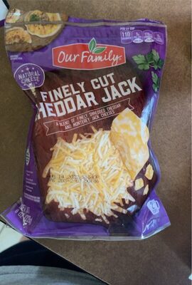 Fancy Shreds, Cheddar Jack Blend Of Cheddar And Monterey Jack Finely Shredded Cheeses, Cheddar Jack