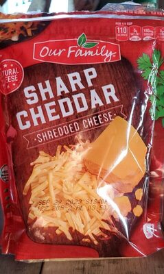 Sharp Cheddar Shredded Natural Cheese, Sharp Cheddar