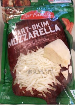 Mozzarella Low-Moisture Part-Skim Shredded Natural Cheese, Mozzarella