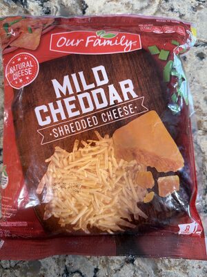 Mild Cheddar Natural Shredded Cheese, Mild Cheddar