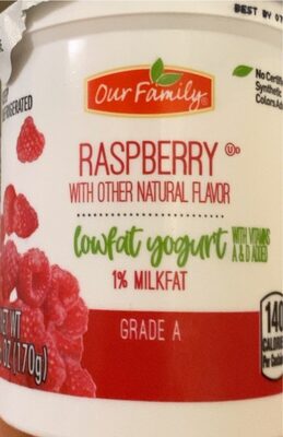 Raspberry Lowfat Yogurt, Raspberry