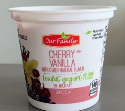 Cherry Vanilla Lowfat Yogurt, Cherry Vanilla