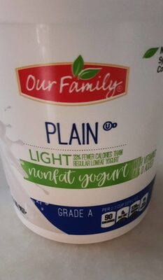 Plain Light Nonfat Yogurt, Plain