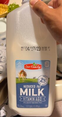 2% Reduced Fat Milk
