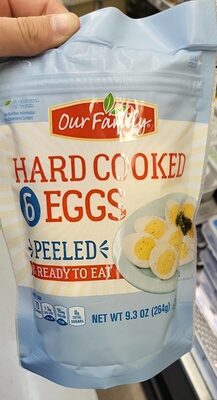 Hard Cooked Peeled Eggs