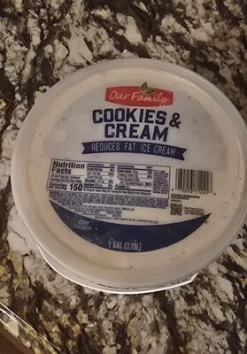 Cookies & Cream Chocolate Flavored Cookies In Vanilla Ice Cream, Cookies & Cream