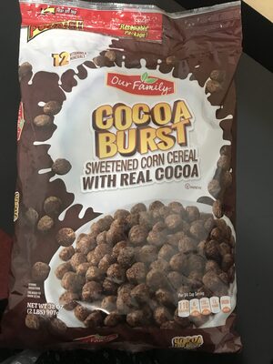 Cocoa Burst Sweetened Corn Cereal With Real Cocoa, Cocoa Burst