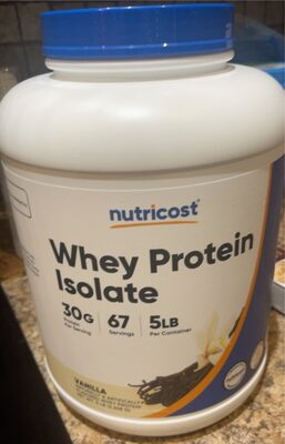 Whey Protein 30 G Isolate Powder, Vanilla, Vanilla