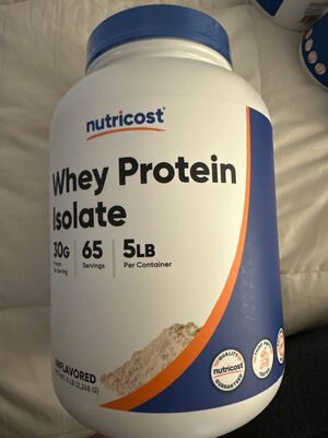 Whey Protein 30 G Isolate Powder, Unflavored, Unflavored