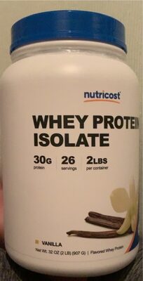 Whey Protein 30 G Isolate Powder, Vanilla, Vanilla