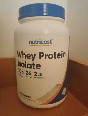Whey Protein 30 G Isolate Powder, Unflavored, Unflavored