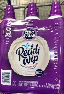 Zero Sugar Dairy Whipped Topping, Zero Sugar