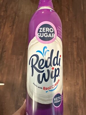 Reddi-wip Zero Sugar Whipped Topping Made with Real Cream, 13 oz