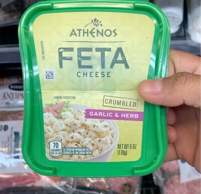 Garlic & Herb Crumbled Feta Cheese, Garlic; Herb