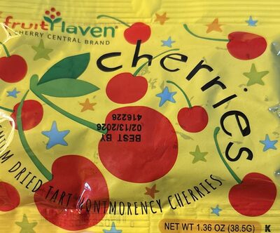 FruitHaven Dried Montmorency Cherries 1.36 oz Bag