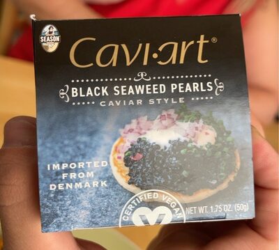 Caviar Style Black Seaweed Pearls