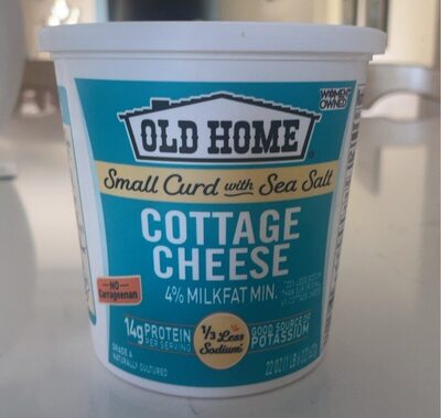 4% Small Curd Cottage Cheese With Sea Salt, Sea Salt