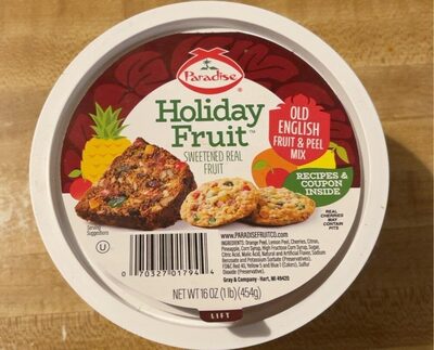 Paradise Holiday Fruit Old English Fruit & Peel Mix, 16 Oz