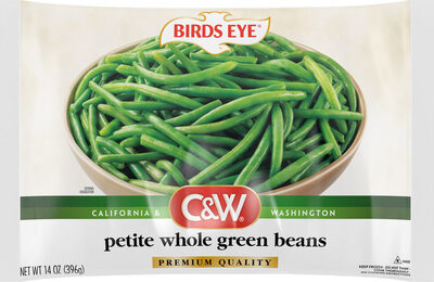 Birds Eye C&W Petite Whole Green Beans, Frozen Vegetable, 14 OZ