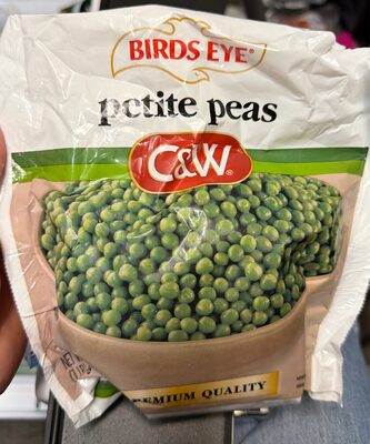 Birds Eye C&W Premium Quality Petite Peas, Frozen Vegetable, 16 oz.