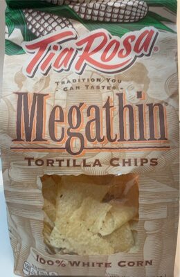 100% White Corn Megathin Tortilla Chips, 100% White Corn