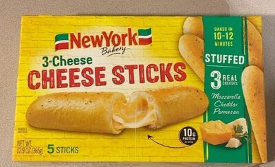 3-Cheese Cheese Sticks, Mozzarella; Cheddar; Parmesan