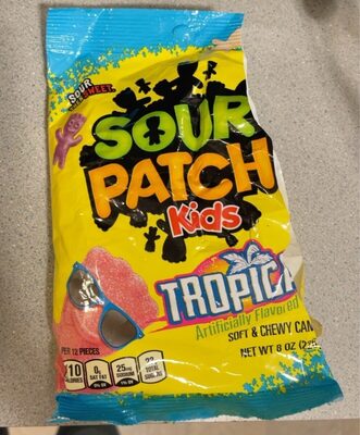 Sour Patch Kids Tropical Fat Free Soft Candy 8 Oz