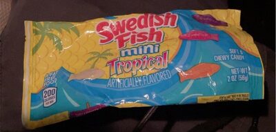 Swedish Fish Soft Candy Tropical Fat Free1X2 Oz