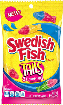 Tails Soft & Chewy Candy, Blue Raspberry Strawberry, Watermelon Pineapple, Raspberry Mango