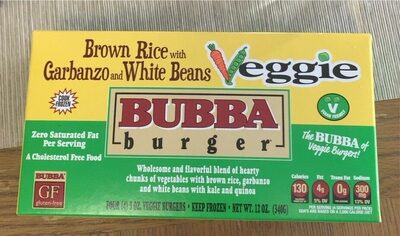 Brown Rice With Garbanzo And White Beans Veggie Burgers