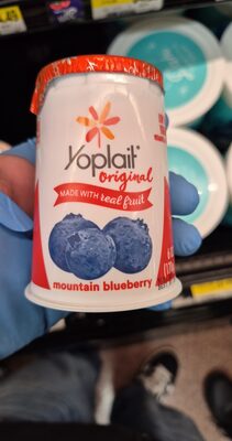 Yoplait Original Mountain Blueberry Gluten-Free Low-Fat Yogurt Cup