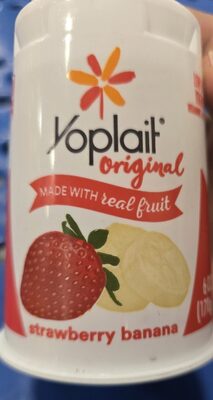 Yoplait Original Strawberry Banana Gluten-Free Low-Fat Yogurt Cup