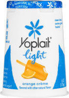 Yoplait Light Orange Crme Fat Free Yogurt