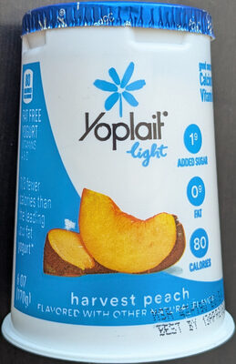 Yoplait Light Harvest Peach Fat Free Yogurt