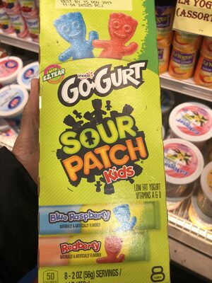 Yoplait Go-Gurt Sour Patch Kids Low Fat Yogurt 8 Count