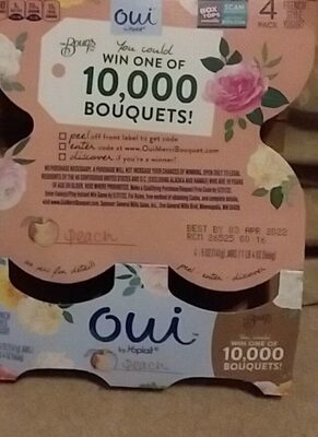 Peach French Style Yogurt, Peach