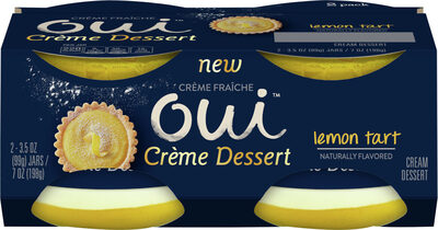 Lemon Tart Flavored Creme Fraiche Creme Dessert, Lemon Tart