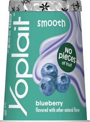 Yoplait Original Blueberry Smoothie Low Fat Yogurt