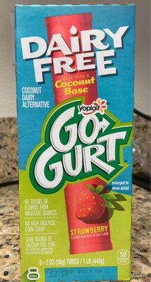 Strawberry Flavored Dairy Free Coconut Dairy Alternative, Strawberry