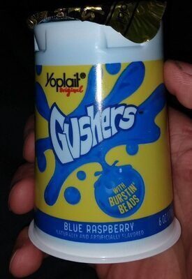 Original Blue Raspberry With Burstin' Beads Low Fat Yogurt , Blue Raspberry