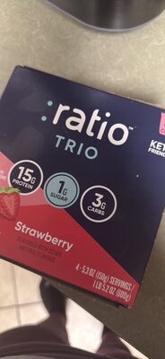:ratio Trio Strawberry Dairy Snack 4 Count