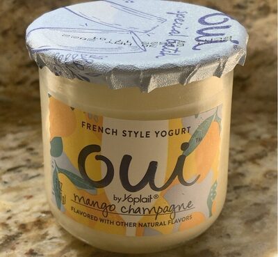 Mango Champagne French Style Yogurt, Mango Champagne