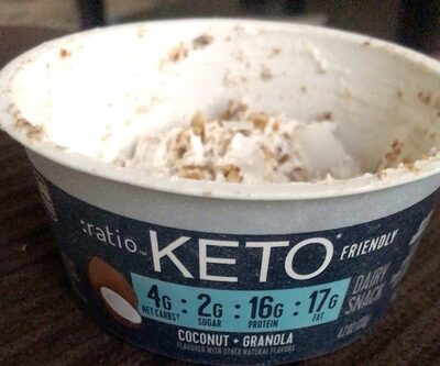 :ratio Keto Friendly Coconut and Granola Dairy Snack
