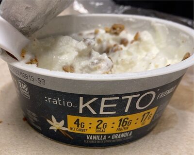 :ratio Keto Friendly Vanilla and Granola Dairy Snack