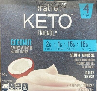:ratio Trio Coconut Dairy Snack 4 Pack