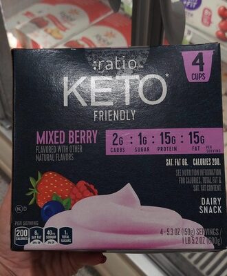 :ratio Trio Mixed Berry Dairy Snack 4 Pack