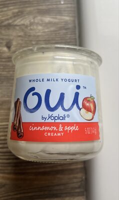 Oui by Yoplait Creamy Cinnamon and Apple Whole Milk Yogurt