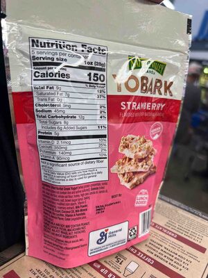 Yobark Strawberry Dairy Bark with Granola