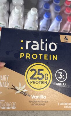 :ratio Protein Vanilla Dairy Snack 4 Count